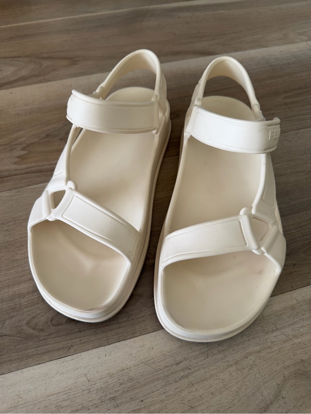 Fendi Women's White Strap Sandals